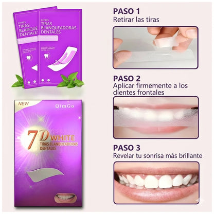 Tiras de Blanqueamiento Dental 7D White